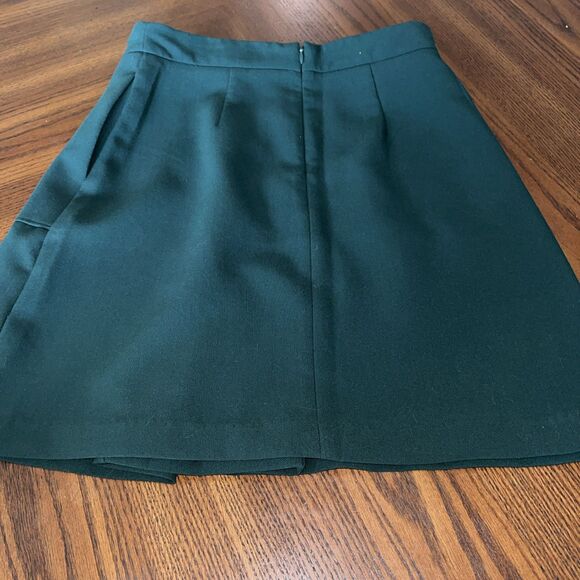 Forever 21 Contemporary Dark Green High Waisted A Line Pleated Skirt Size XS - Picture 5 of 5